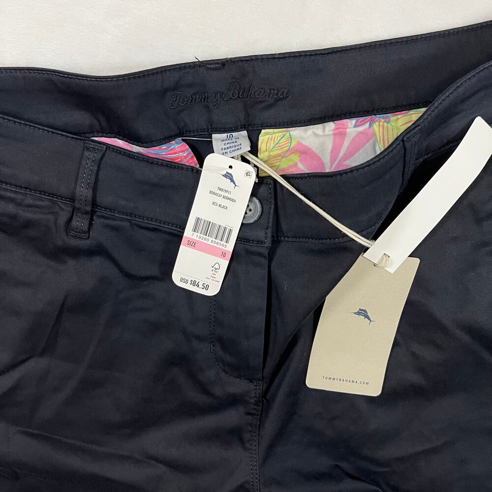Tommy Bahama Women's Whimsigoth Black Boracay Bermuda shorts NWT - Picture 4 of 15